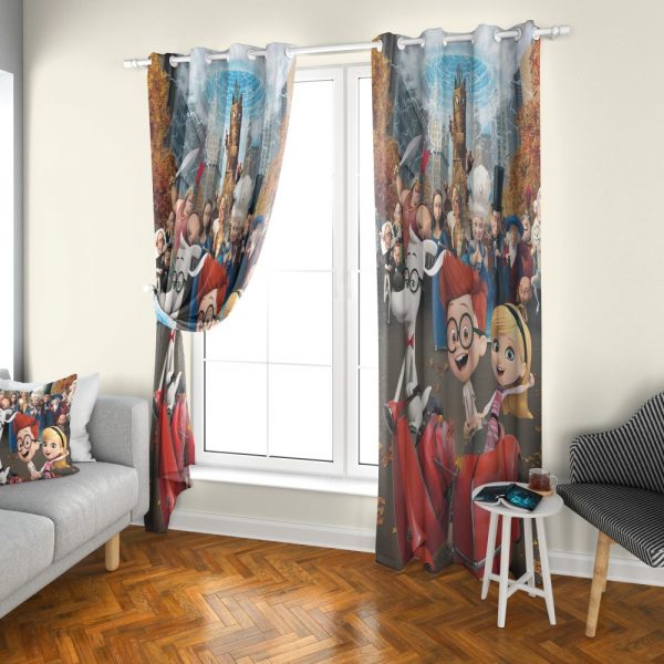 پرده چاپی طرح پیبادی و آقای شرمن DH1224