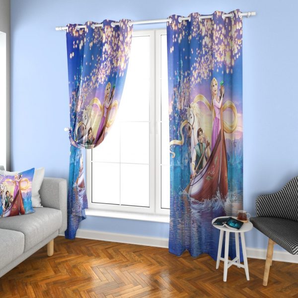 پرده چاپی طرح راپونزل DH1227