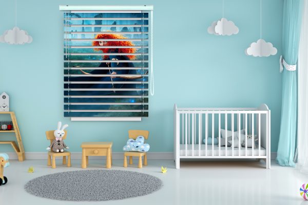 پرده زبرا طرح انیمیشن شجاع کد Z1233