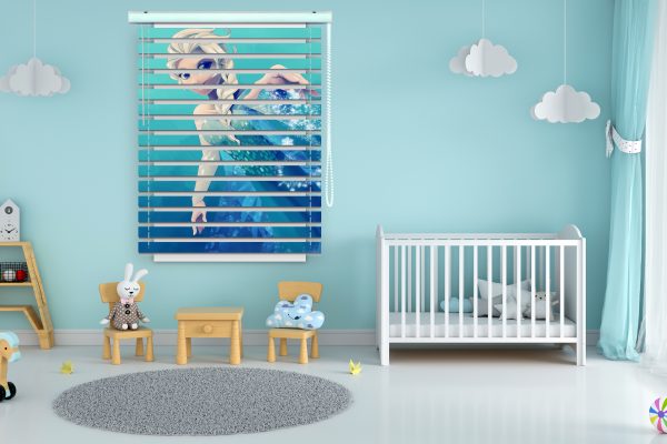 پرده زبرا طرح انیمیشن فروزن کد Z1234