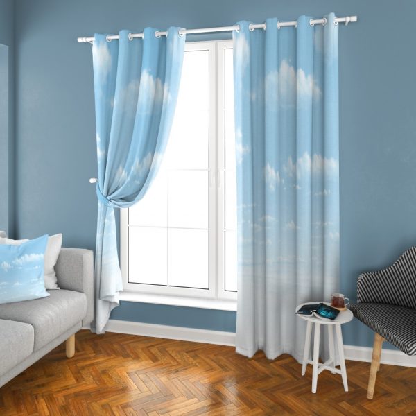 پرده چاپی طرح ابر DH1241