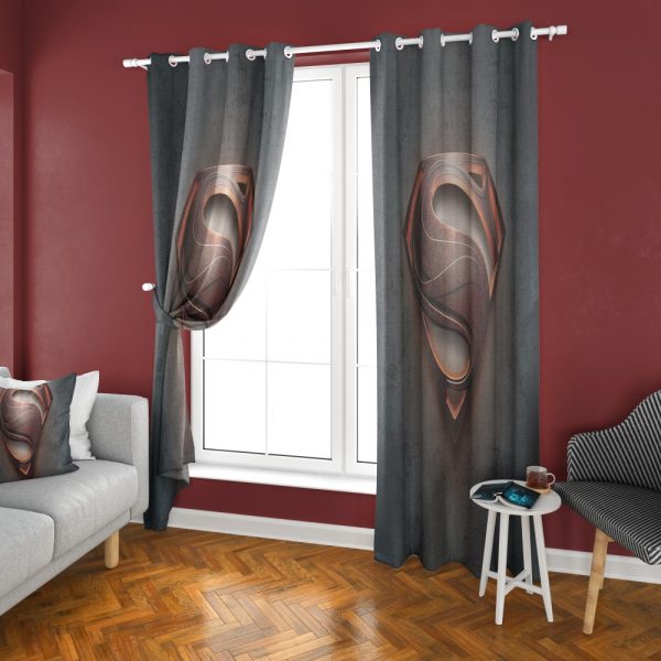 پرده چاپی طرح سوپرمن DH1242