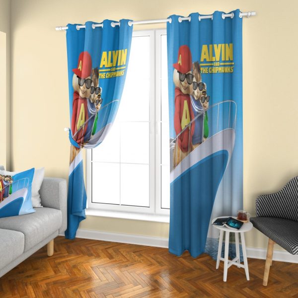 پرده چاپی طرح آلوین و سنجاب‌ها DH1247