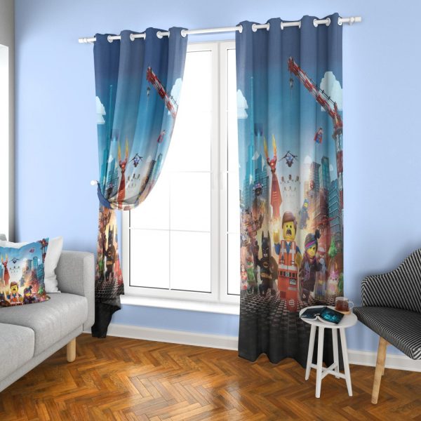 پرده چاپی طرح لگو DH1248