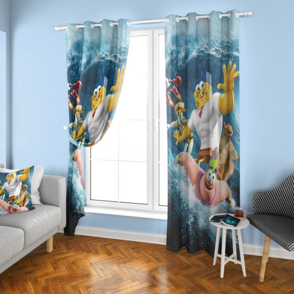 پرده چاپی طرح باب‌اسفنجی DH1252