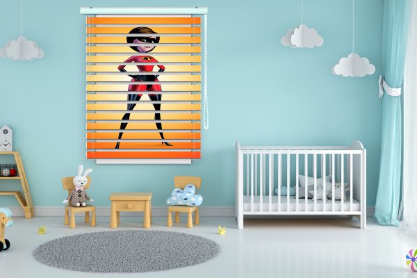 پرده زبرا طرح انیمیشن خانواده شگفت انگیز کد Z1254