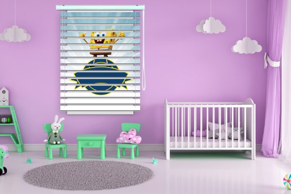 پرده زبرا طرح انیمیشن باب اسفنجی کد Z1256