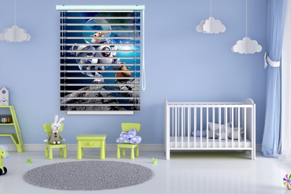 پرده زبرا طرح سنجاب عصر یخبندان کد Z1258