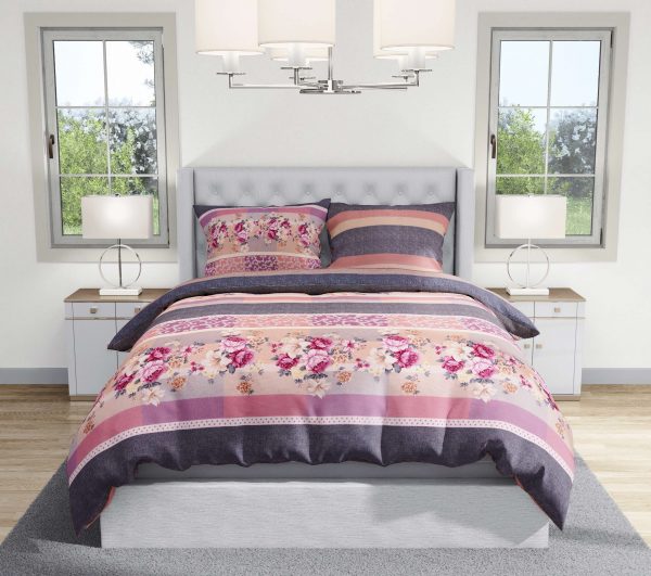 روتختی و ملحفه (دو نفره) طرح گل کد 126-Elika