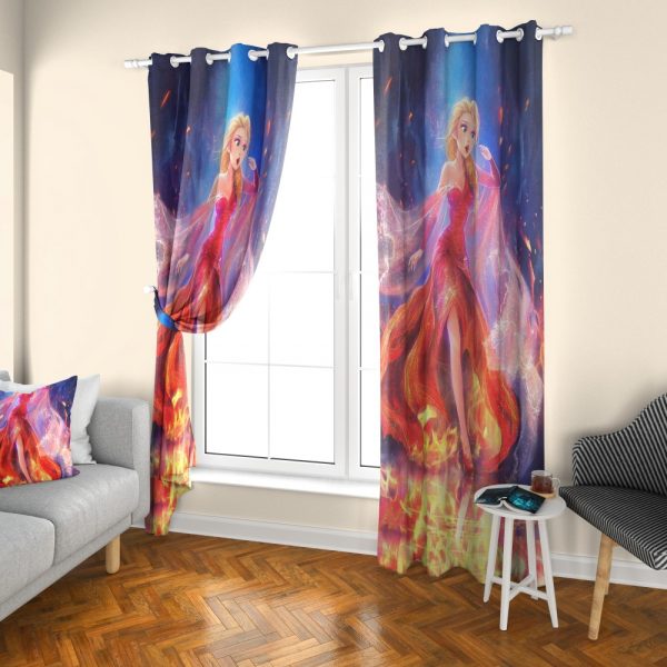 پرده چاپی طرح دختر DH1262