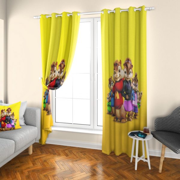 پرده چاپی طرح آلوین و سنجاب‌ها DH1273