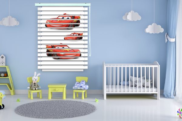 پرده زبرا طرح انیمیشن ماشینها کد Z1281