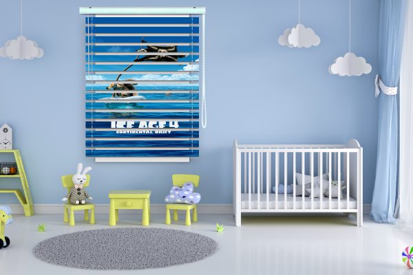 پرده زبرا طرح انیمیشن سنجاب عصر یخبندان کد Z1282