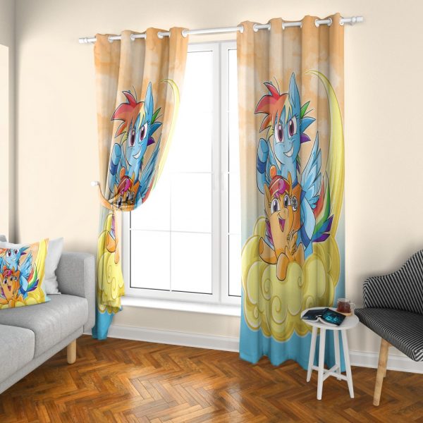 پرده چاپی طرح پونی کوچولو DH1283