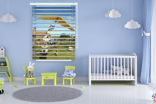 پرده زبرا طرح انیمیشن بره ناقلا کد Z1290