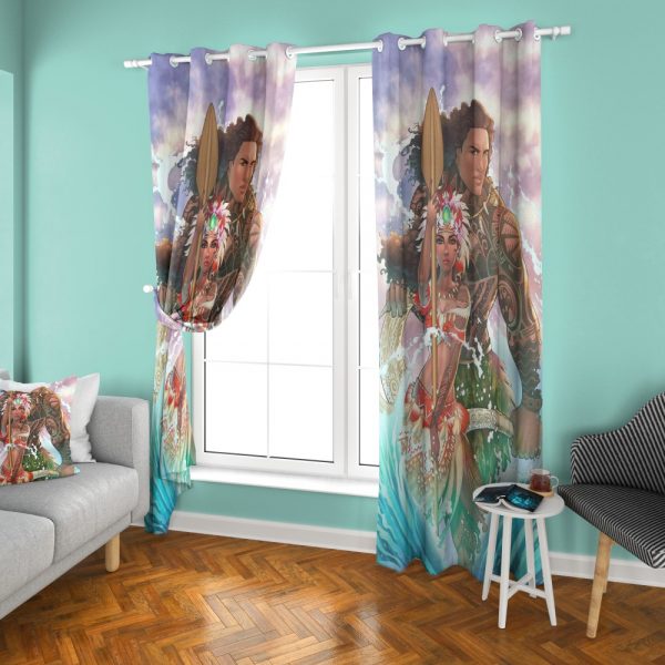 پرده چاپی طرح موانا DH1299