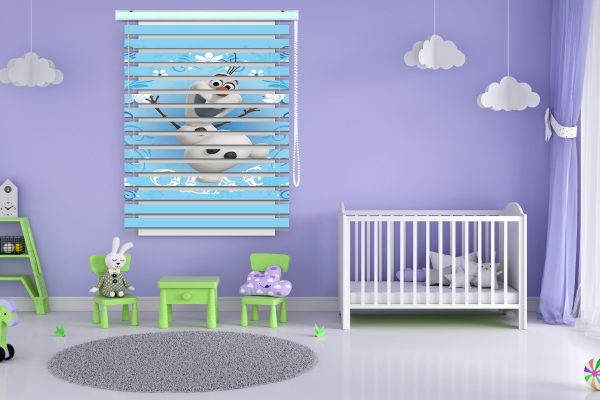 پرده زبرا طرح آدم برفی فروزن کد Z1306