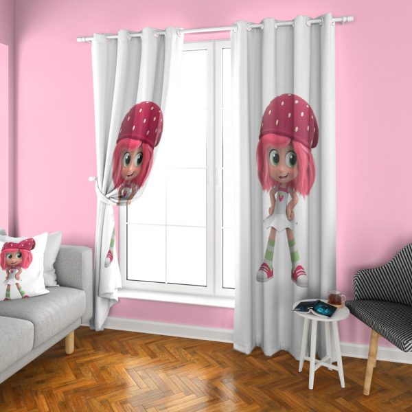 پرده چاپی طرح توت فرنگی DH1313