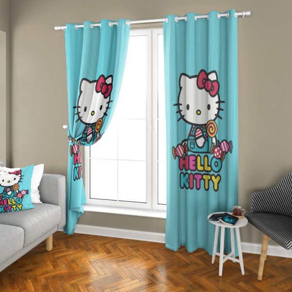 پرده چاپی طرح کیتی DH1316