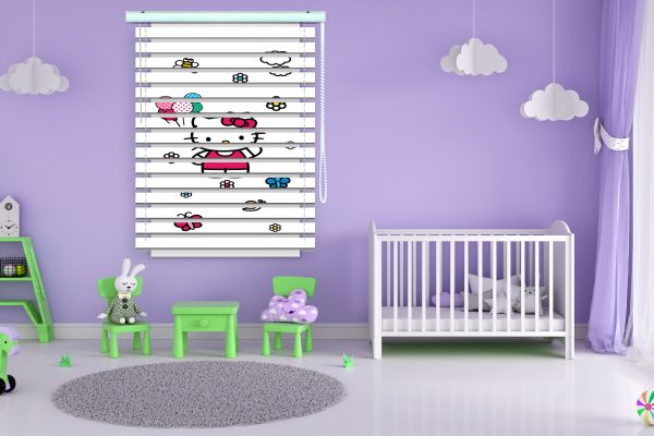 پرده زبرا طرح کیتی کد Z1317