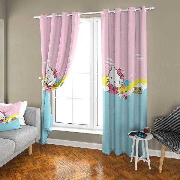 پرده چاپی طرح کیتی DH1321