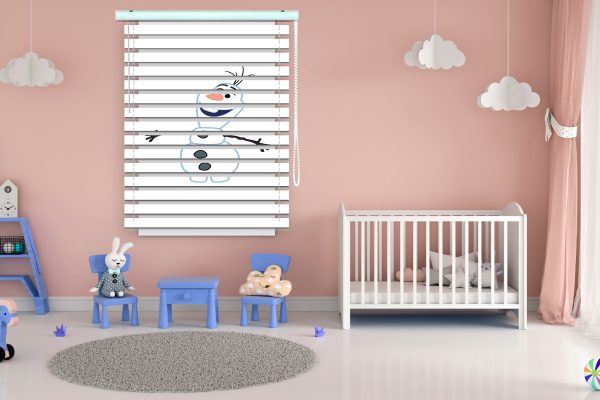 پرده زبرا طرح آدم برفی فروزن کد Z1322