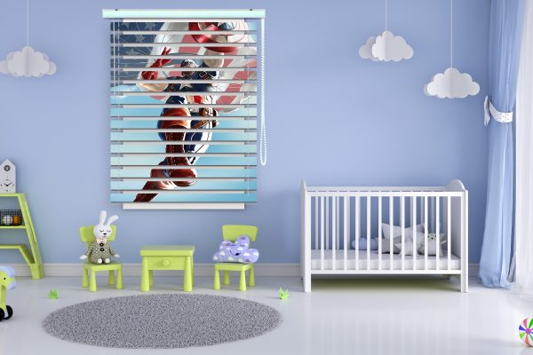 پرده زبرا طرح کاپیتان آمریکا کد Z1327