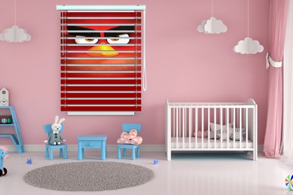 پرده زبرا طرح انگری بردز کد Z1329