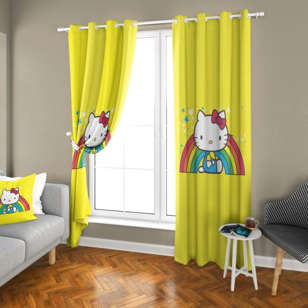 پرده چاپی طرح کیتی DH1332