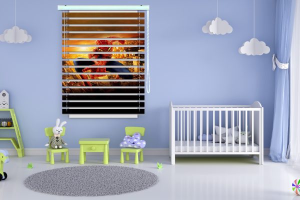 پرده زبرا طرح مرد عنکبوتی کد Z1333