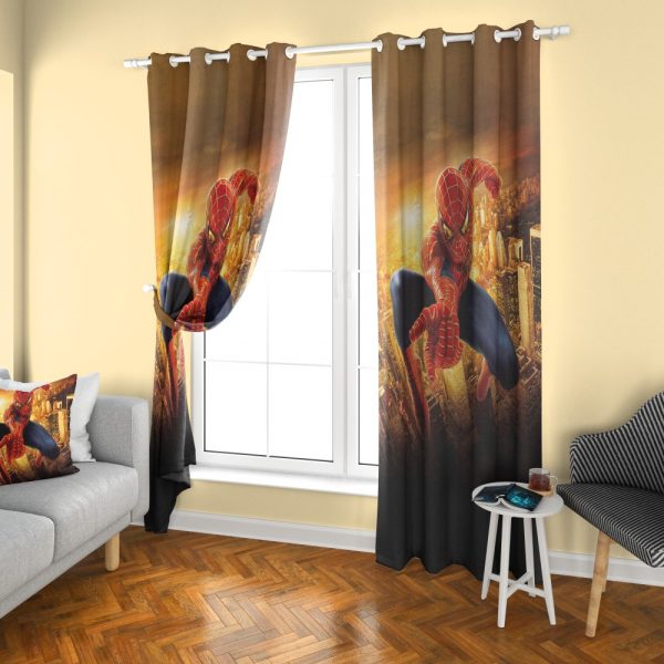 پرده چاپی طرح مرد عنکبوتی DH1333