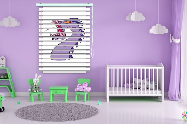 پرده زبرا طرح کارتون اژدها کد Z1337