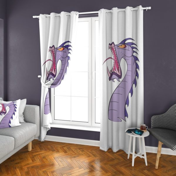 پرده چاپی طرح اژدها DH1337