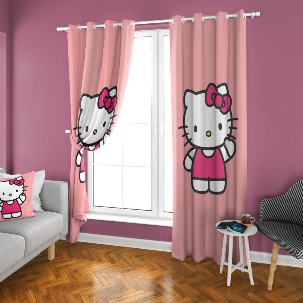 پرده چاپی طرح کیتی DH1338