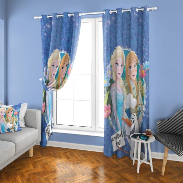 پرده چاپی طرح فروزن DH1347