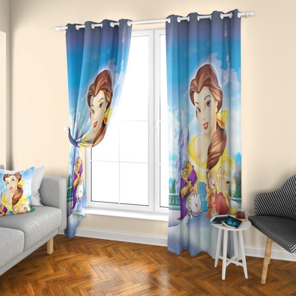 پرده چاپی طرح دیو و دلبر DH1348