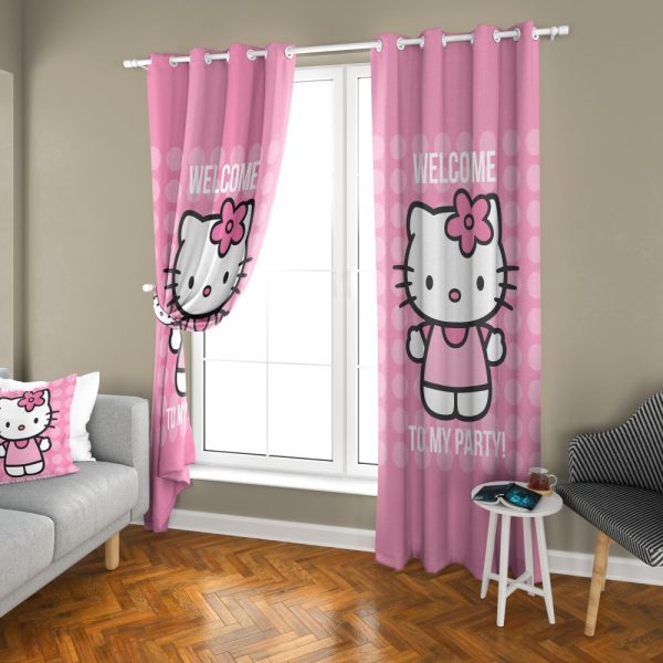 پرده چاپی طرح کیتی DH1350