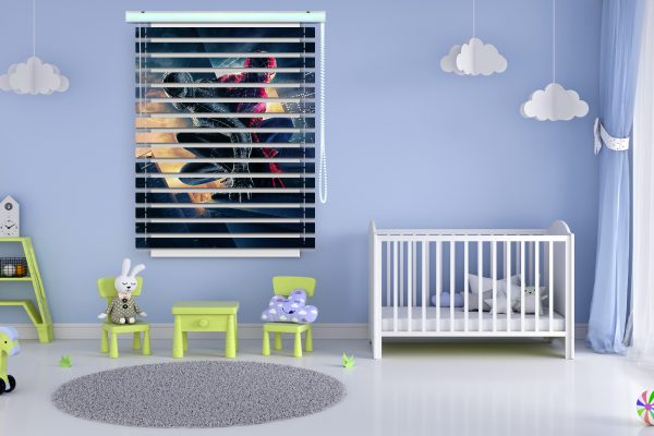 پرده زبرا طرح مرد عنکبوتی کد Z1353