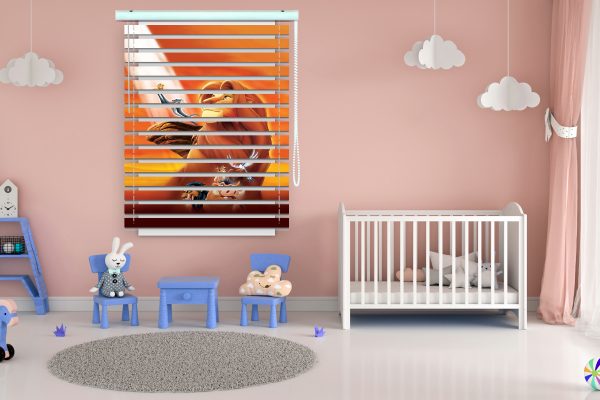 پرده زبرا طرح شیر شاه کد Z1356