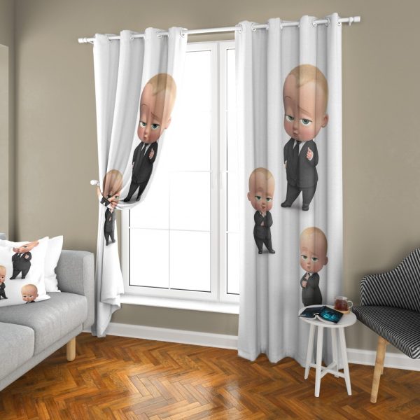 پرده چاپی طرح بچه رئیس DH1357