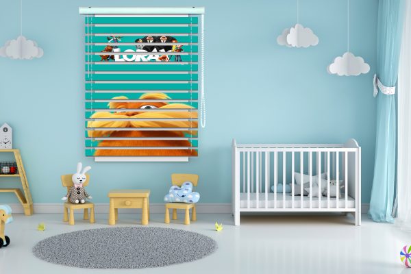 پرده زبرا طرح انیمیشن لوراکس کد Z1364