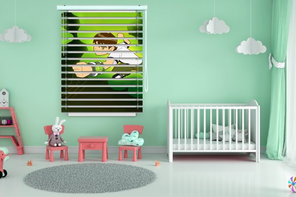 پرده زبرا طرح انیمیشن بن تن کد Z1365