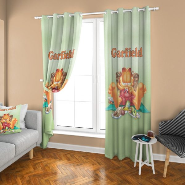 پرده چاپی طرح گارفیلد DH1370