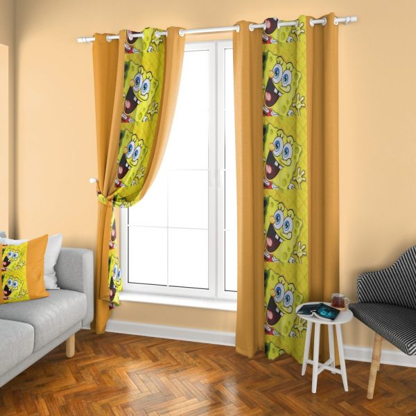 پرده چاپی طرح باب اسفنجی DH1372