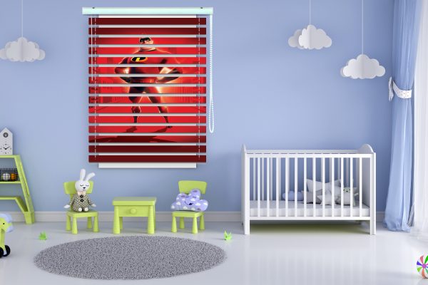 پرده زبرا طرح انیمیشن خانواده شگفت انگیز کد Z1380