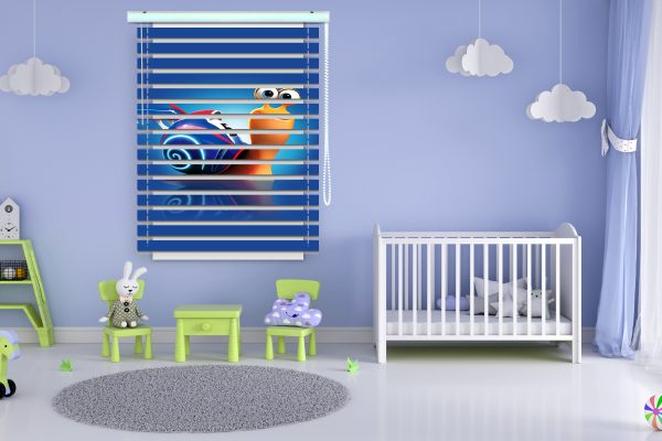 پرده زبرا طرح انیمیشن توربو کد Z1383