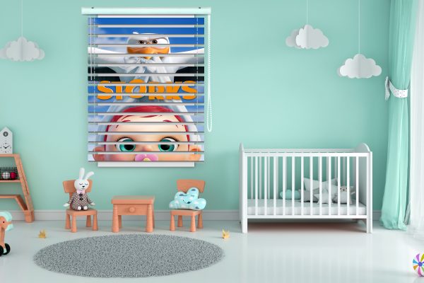 پرده زبرا طرح انیمیشن storks کد Z1396