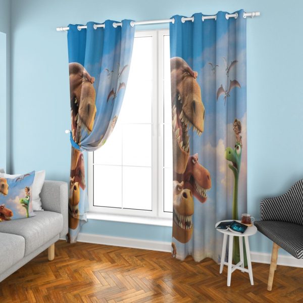 پرده چاپی طرح دایناسور خوب DH1399