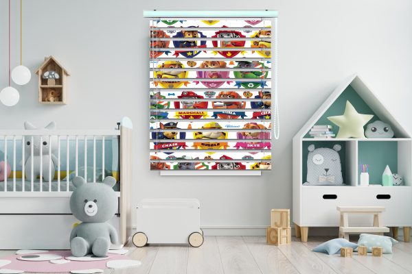 پرده زبرا طرح کارتون سگهای نگهبان کد Z1403