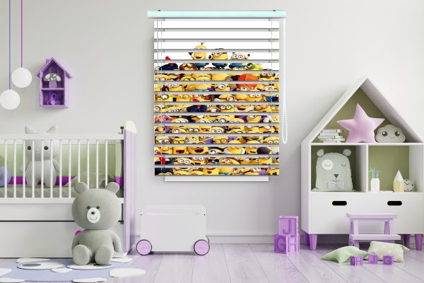 پرده زبرا طرح انیمیشن مینیون ها کد Z1404